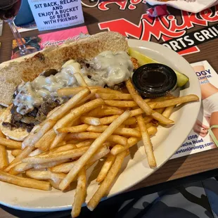 Mike's Philly cheesesteak