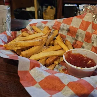 Nasty over-salted fries...    these would be great to line the driveway for the next storm.