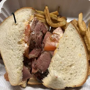 Sloppy, cold sandwich