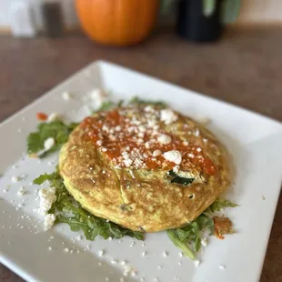 an omelet on a plate