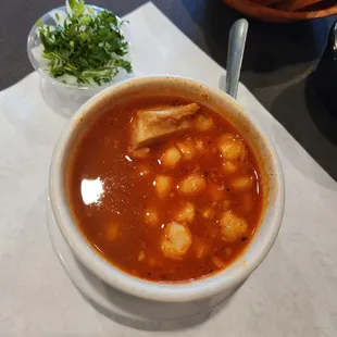 Small sampling of menudo