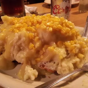 Huge special of Hillbilly Chicken! Talk about a bang for your buck! Leftovers for sure!