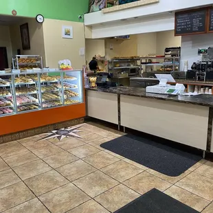 a view of the counter area