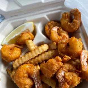 Shrimp only platter