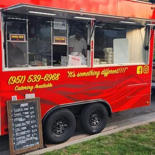 Red trailer with the best fried fish!