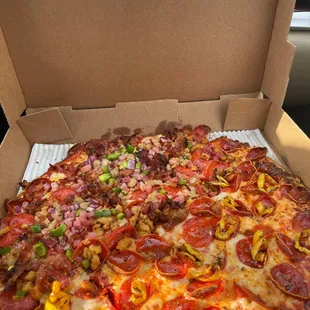 a pizza in a box