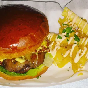 La Royal...Peruvian style burger.