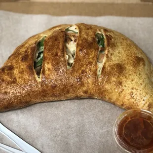 Spinach cheese Calzone