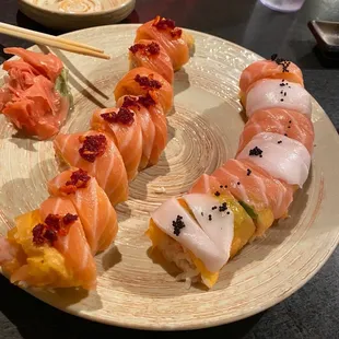 Geaux Saints Maki Roll &amp; Joe J. Burreaux Roll both phenomenal! Highly recommend both. We couldn't pick a favorite of the two.