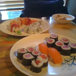 sushi and sashimi, sushi, sashimi, food