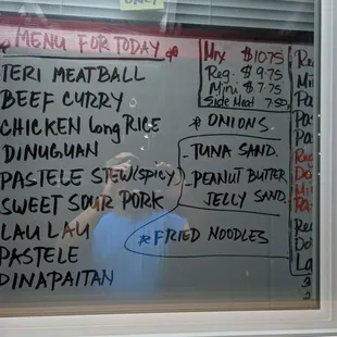 Daily menu 3-9-21