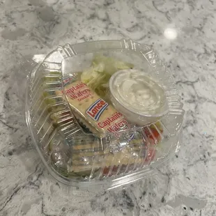 Side salad w/ ranch dressing