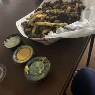 &quot;Large Fabrica&apos;s Jerk Fries with Meat