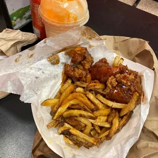 Creamsicle &amp; 3 Pieces Swervo&apos;s Chicken Tenders I tried the Korean bbq