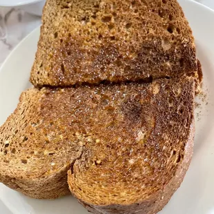 Wheat toast. Homemade bread ya&apos;ll!