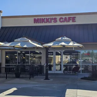 the front of the restaurant