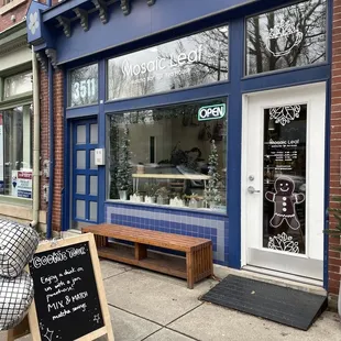 the outside of the building