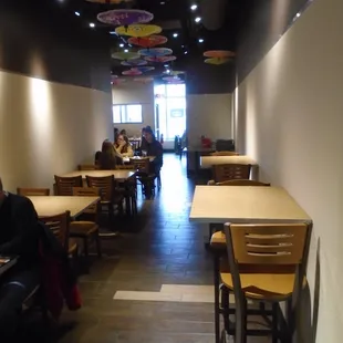 View looking towards the front from the back hallway.