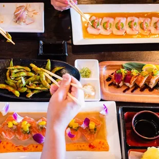 food, sashimi, sushi and sashimi, sushi