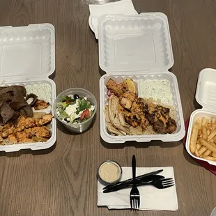 All the food ordered