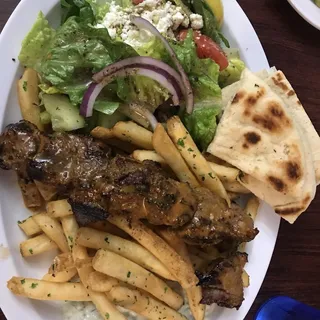 Lamb Souvlaki Plate