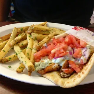 Salmon Gyro Sandwich