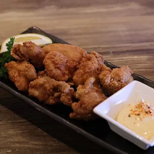 Tori Karaage: Japanese style deep fried chicken.