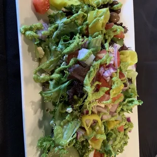 Green salad.