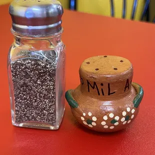 Cute little salt shaker!  They had others in the shape of a boot.