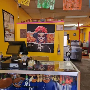 a mexican restaurant with a mexican theme