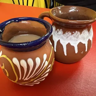 &quot;Hot chocolate with cinnamon&quot; but different from what I am used to, and it has a slightly thicker consistency