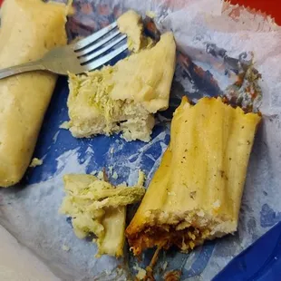 Verde and Rojo tamales so delicious