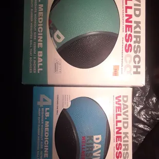 Some of my purchases...medicine balls.$8.99, $5.99. Fitness equipment can be expensive so glad I found these.