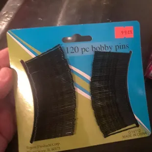 Some of my purchases...bobby pins $.99. How long before I can't find a bobby pin? Girls will understand.