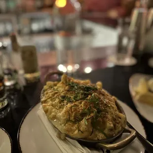 a plate of food on a table