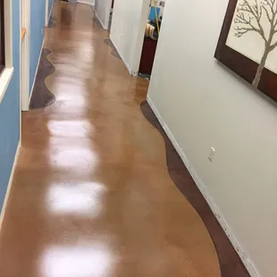Decorative concrete flooring
