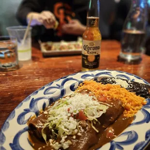 Chicken Mole Enchiladas