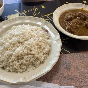 Beans Torborgee with Parboiled Rice