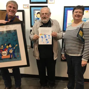 Dr. Shaw with Legendary Cartoonist Ron Campbell