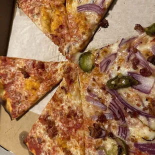 This was supposed to be bacon all over. Where&apos;s the bacon and the cheese?  I&apos;m very disappointed