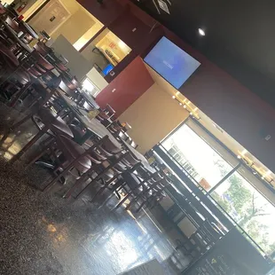 Indoor dining area