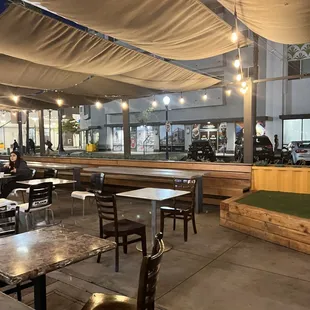 the interior of the restaurant