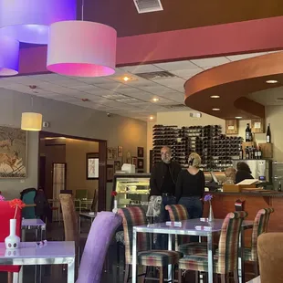 the interior of the restaurant