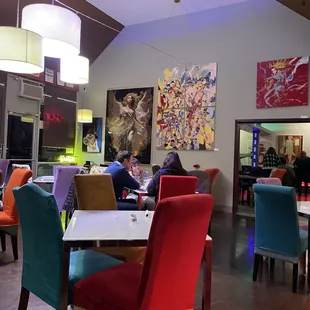 Artsy dining room