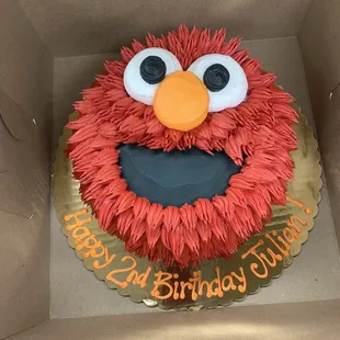 a cake in a cardboard box