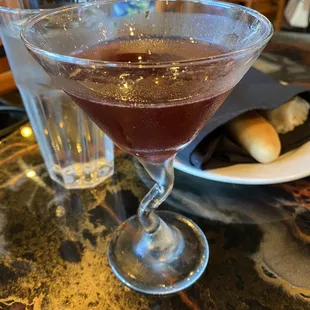 Raspberry lemon martini