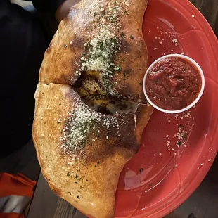 Italian Meatballs Calzone