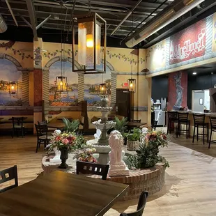 The main Dining room. There is a bar and a separate room in the back that could be used for private parties.