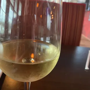 Chardonnay in a nice big glass