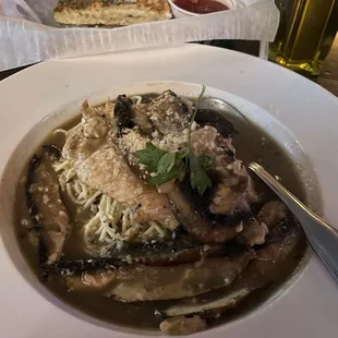 Marsala with angel hair YUM
